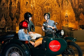 Visite nocturne de Barcelone en moto side-car