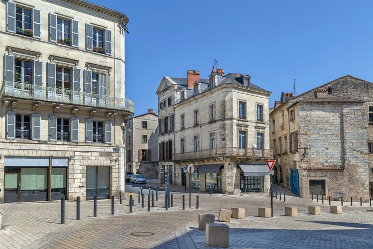 Photo of Street with historical houses in Perigueux city center, France