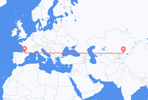 Flyg från Bisjkek till Lourdes (kommun i Brasilien, São Paulo, lat -20,94, long -50,24)