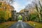 Tollymore Park Gate, Autumn park, Belfast, Northern Ireland, United Kingdom.