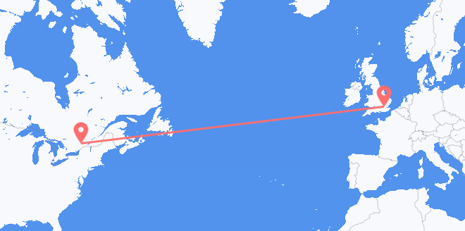 Canada to the United Kingdom