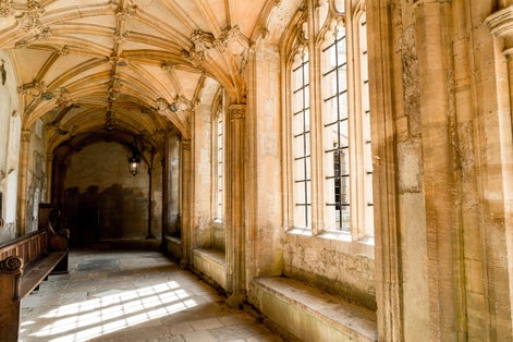 Photo of beautiful interior of Christ Church Cathedral Oxford, United Kingdom.