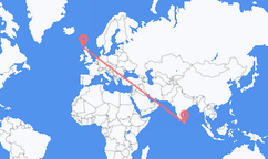 스리랑카 함반토타에서 출발해 스코틀랜드 스토노웨이로(으)로 가는 항공편