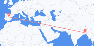 Авиаперелеты из Бангладеш в Испанию
