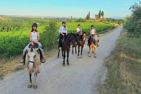 Adventure on horseback in the Tuscan countryside