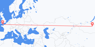 Flyreiser fra Mongolia til Guernsey