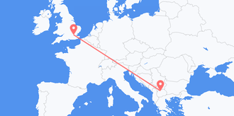 Flüge aus Nordmazedonien nach das Vereinigte Königreich