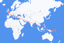Vols d’Honiara à Nantes