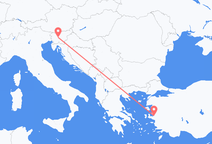 Flights from Izmir to Ljubljana