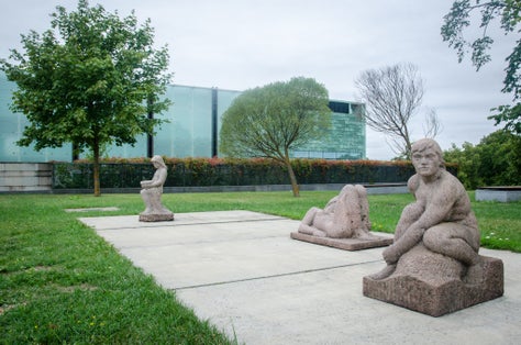 Photo of KUMU is a contemporary art museum located in Kadriorg park district in Tallinn, Estonia.