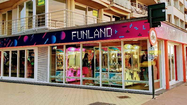 Funland Lunapark, De Panne, Veurne, West Flanders, Flanders, Belgium