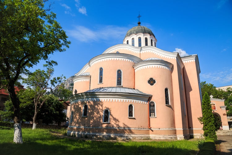 photo of view of Cathedral temple of Holy Apostles, town of Vratsa, Bulgaria. 