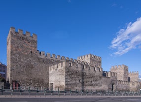 View of Ankara castle and general view of old town.