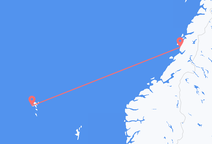 Voos de Sørvágur, Ilhas Faroe para Brønnøysund, Noruega