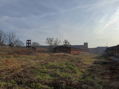 Post-industrial residential district. Księży Młyn, Łódź, Poland.