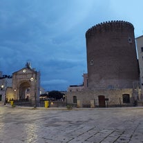 Photo of aerial view of of the city of Trani, Puglia, Italy.