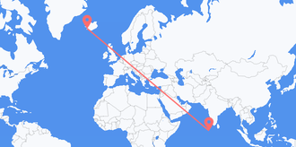 the Maldives to Iceland