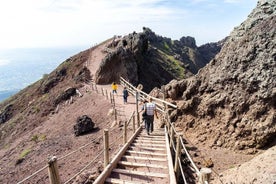 ベスビオ山とワインの試飲、アマルフィ海岸からのランチプライベートツアー