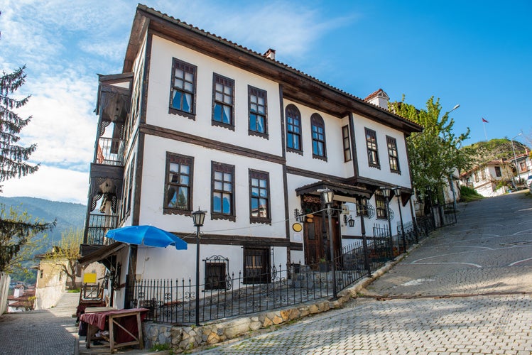 Tarakli, Sakarya, Turkey. Traditional old houses in Tarakli District. Beautiful historical houses.