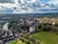 Photo of aerial view of Lichfield City with the pond and Cathedral, England.