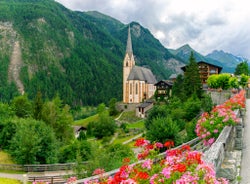 photo of beautiful view of Rauris Alpine valley at Summer in Austria.