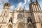 Exterior of the church of St Pierre in Poitiers, France