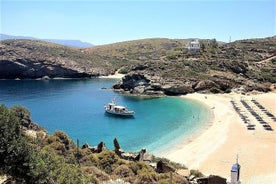 Visite de la plage Vitali à Andros