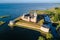 Aerial view of Kalmar Slott castle, a medieval castle in Kalmar, Sweden