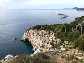 Photo of aerial view of Lozica Beach in Lozica, Croatia.