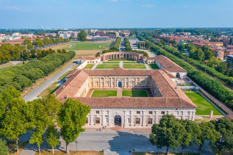 photo of view of Palazzo Te in Italian town Mantua, Italy.