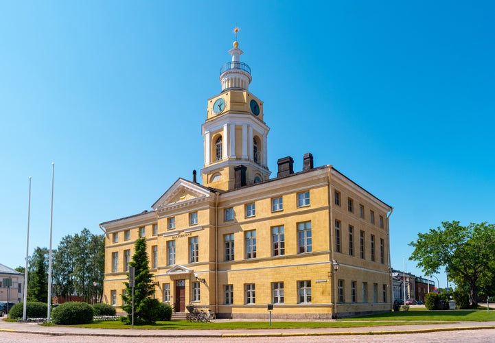 Hamina, Finland. Building of the Town Hall, 1798. Neoclassicism