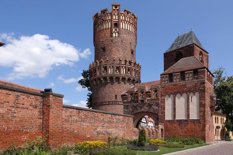 The medieval gate house in Stendal, Uenglinger Tor, Sachsen-Anhalt, Germany