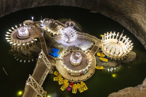 Photo of Salt Mine Salina Turda in Romania.