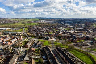 Photo of old Turn Junction, or Deep Cutting Junction where the Birmingham and Fazeley Canal meets the Birmingham Canal Navigation's Main Line Canal, Birmingham, England.