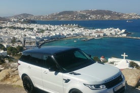 Tour guidato privato a Mykonos con auto di lusso