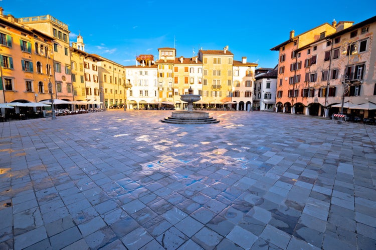 Udine, Italy - Main square of Udine (Piazza Giacomo Matteotti).