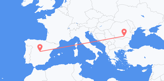 Flights from Spain to Romania