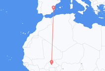 Flights from Ouagadougou to Alicante