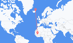 Flights from Bamako to Egilsstaðir