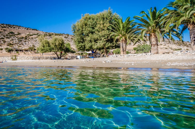 Photo of emerald beaches of Naxos, Greece.