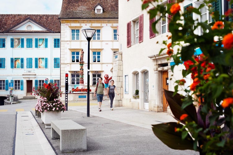 photo of view of Delémont, Switzerland.