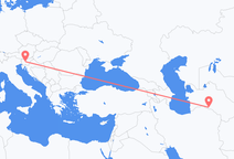 Vols d’Achgabat à Ljubljana