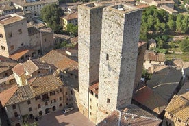 Excursion sur le rivage privé de Sienne et de San Gimignano en voiture