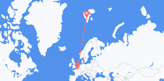 Flights from Svalbard & Jan Mayen to France