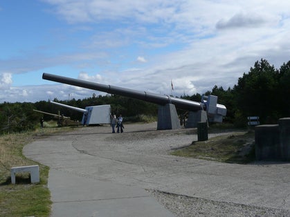 Photo of Hanstholm fortress that was a large coastal fortification, built by Nazi Germany at Hanstholm in north-western Denmark during World War II.
