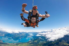 From Zurich: Interlaken Skydiving & Scenic Flight Adventure