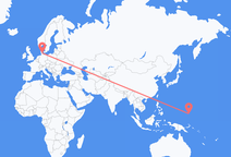 Voos do estado de Chuuk, Micronésia para Sønderborg, Dinamarca