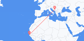 the Gambia to Bosnia & Herzegovina