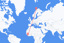 Flyrejser fra Monrovia til Bardufoss