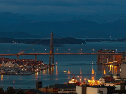 Skyline bridge in Stavanger, Norway.